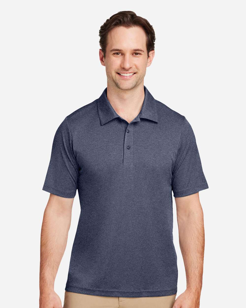 Men's Zone Sonic Heather Performance Polo – TT51H – Sport Dark Navy Heather