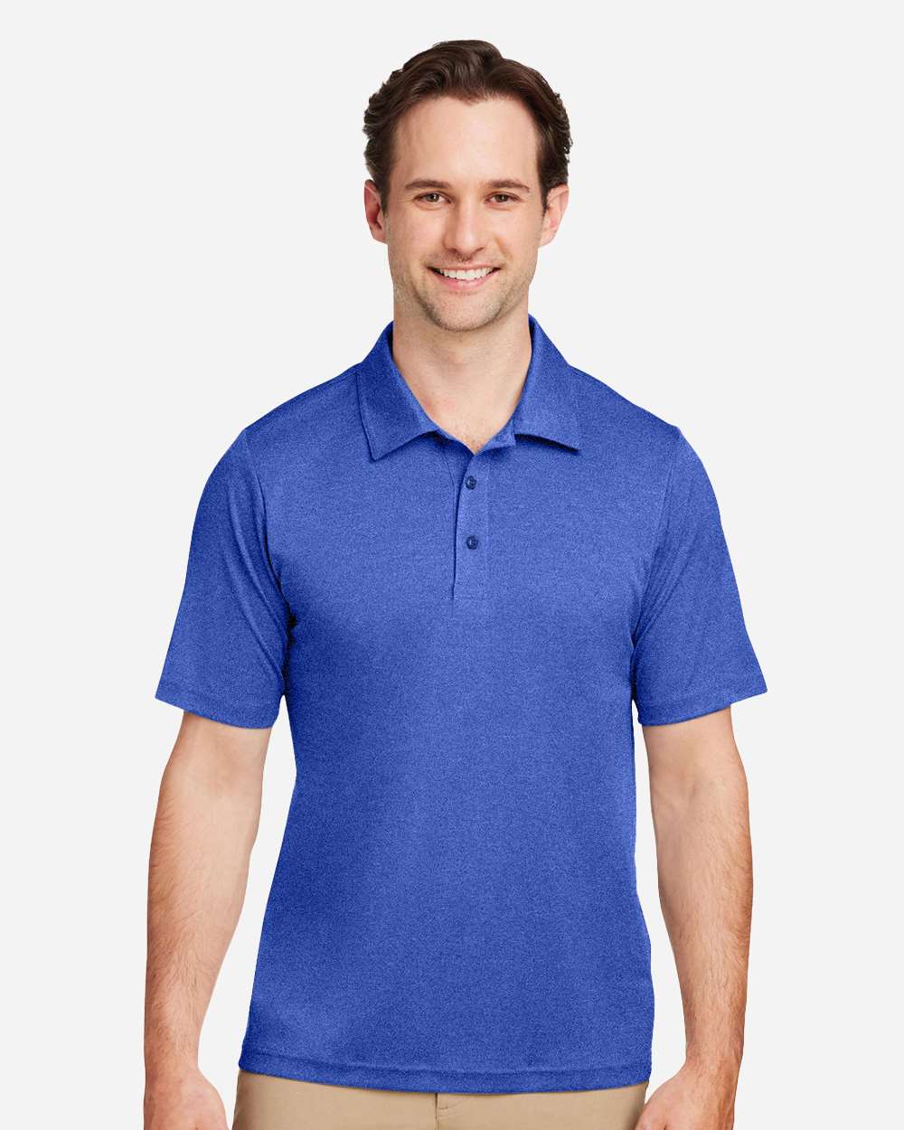 Men's Zone Sonic Heather Performance Polo – TT51H – Sport Royal Heather