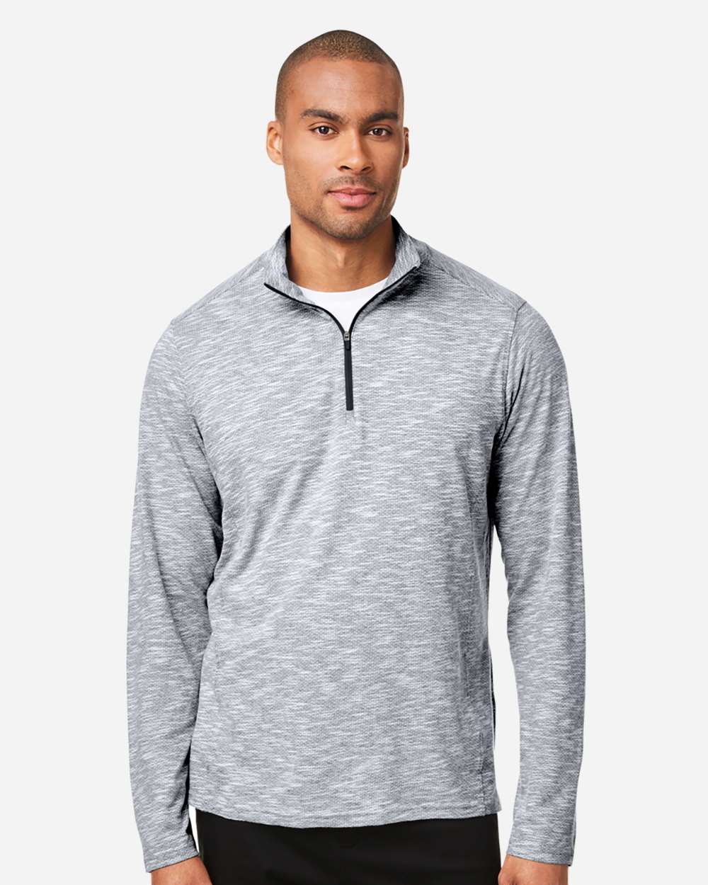 Men's Eclipse Jacquard Quarter-Zip Pullover – NE415
