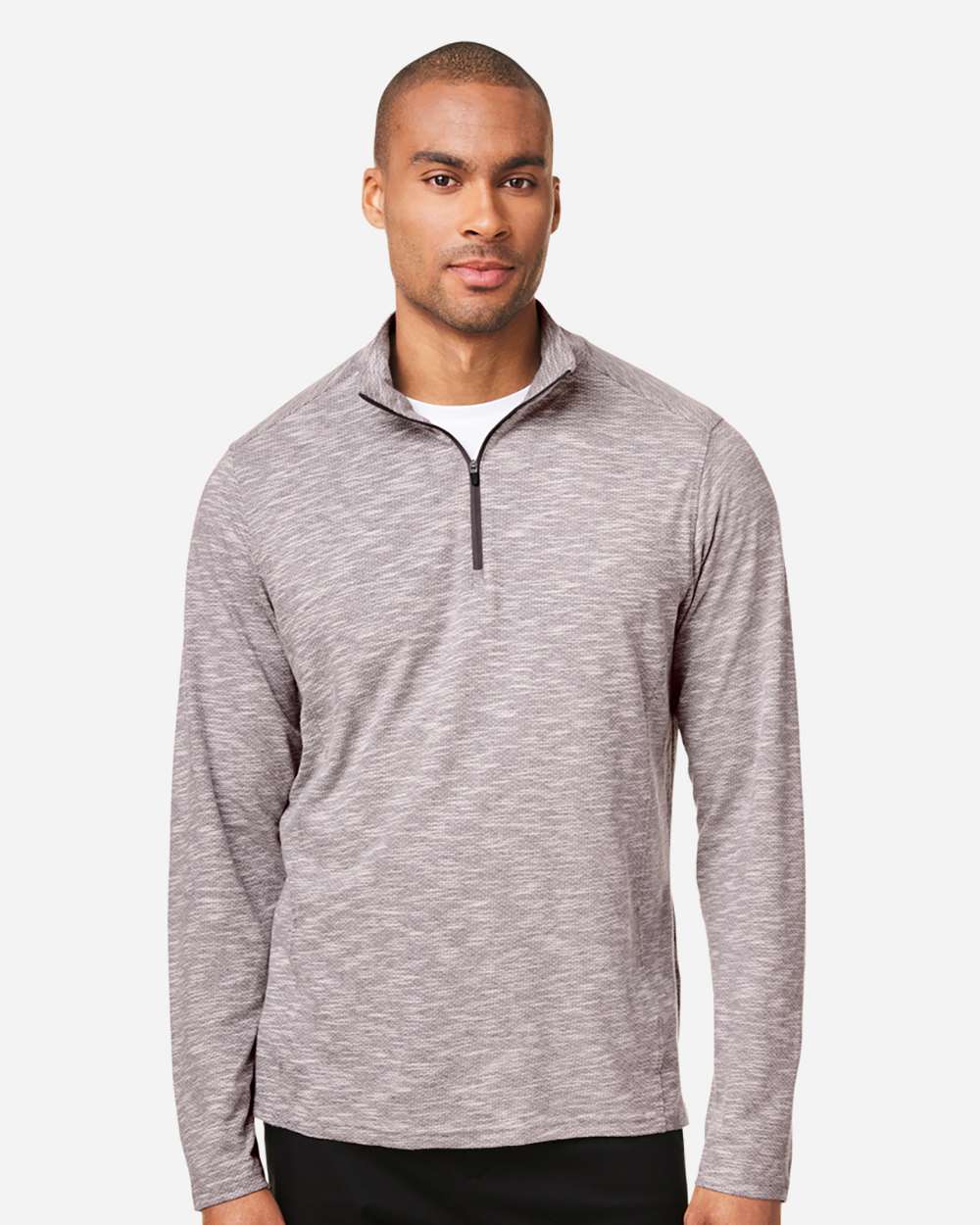 Men's Eclipse Jacquard Quarter-Zip Pullover – NE415