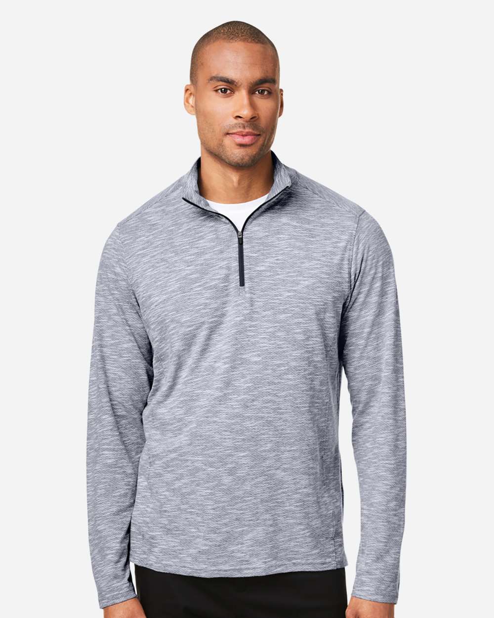 Men's Eclipse Jacquard Quarter-Zip Pullover – NE415