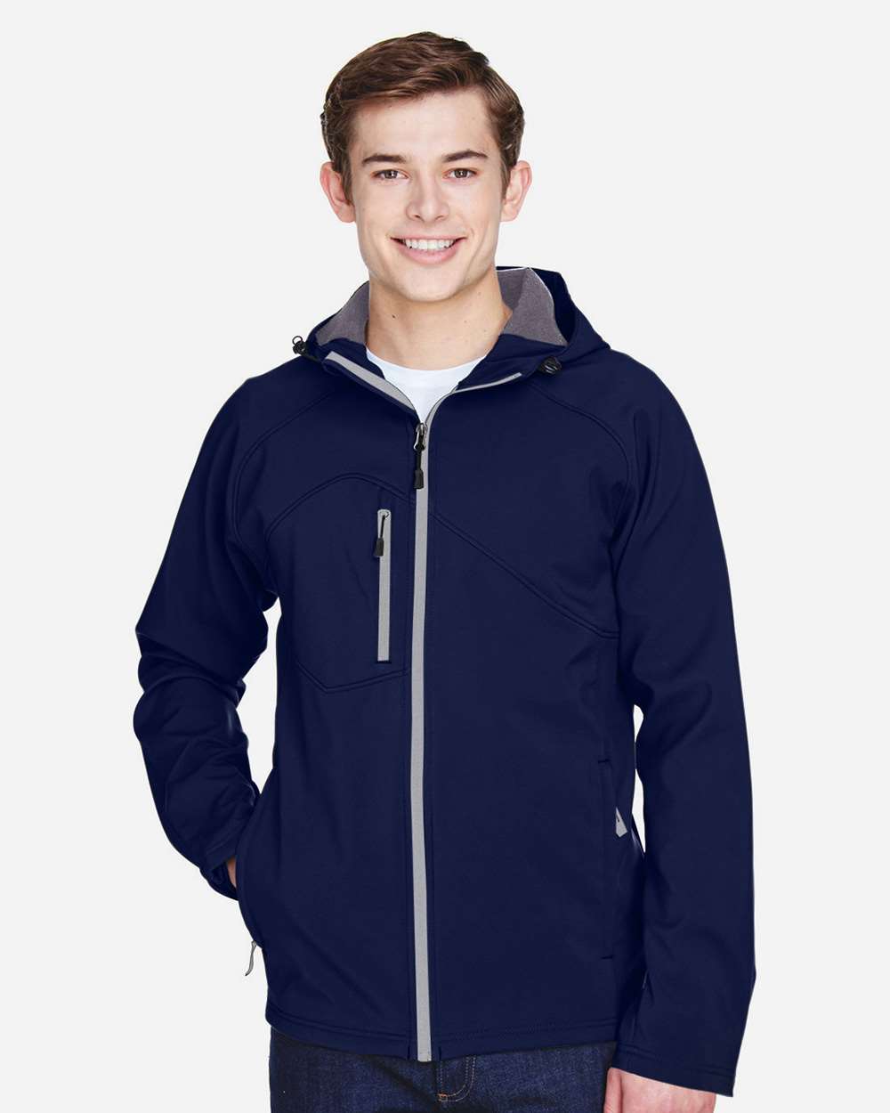 Men's Prospect Two-Layer Fleece Bonded Soft Shell Hooded Jacket – 88166