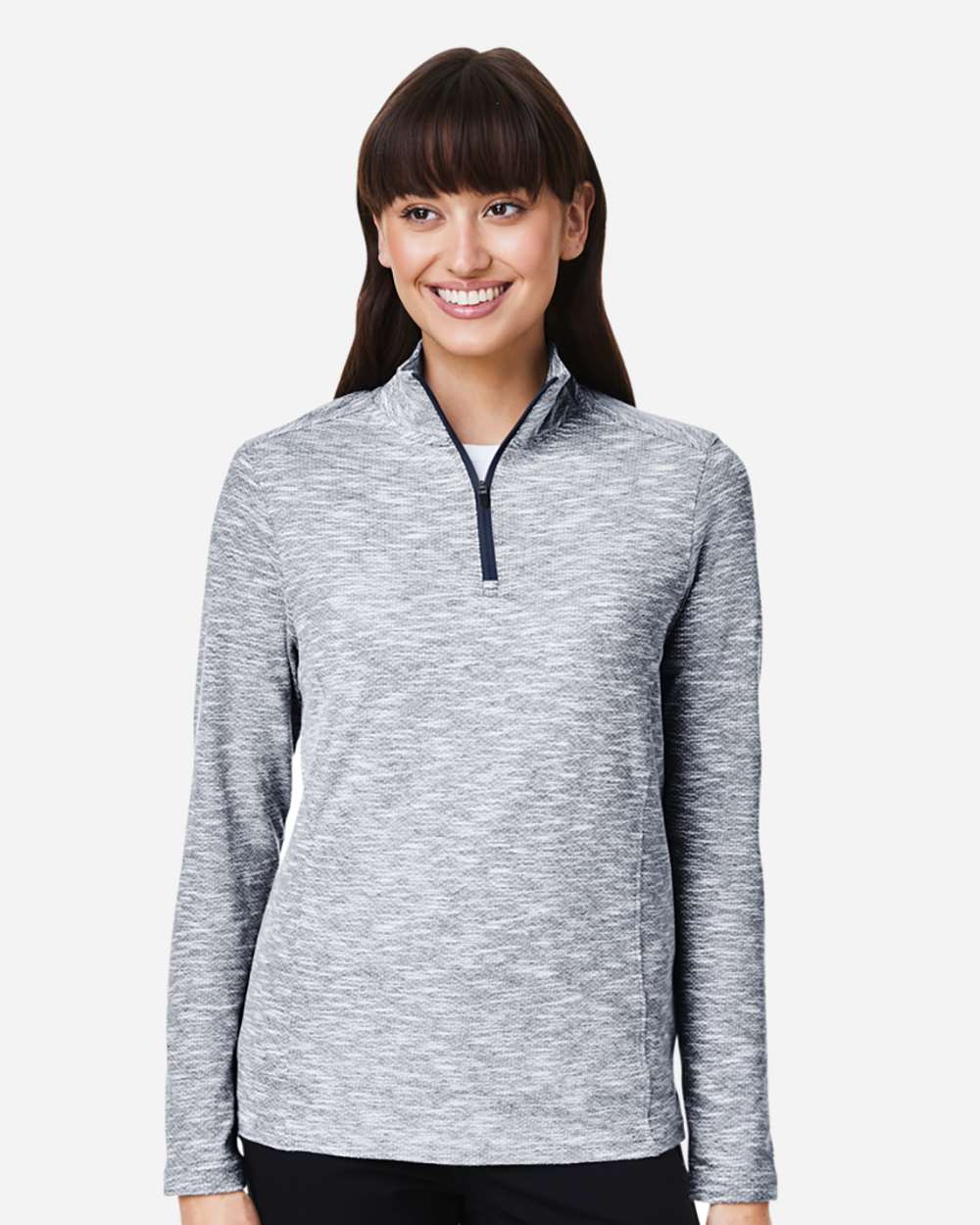 Women's Eclipse Jacquard Quarter-Zip Pullover – NE415W