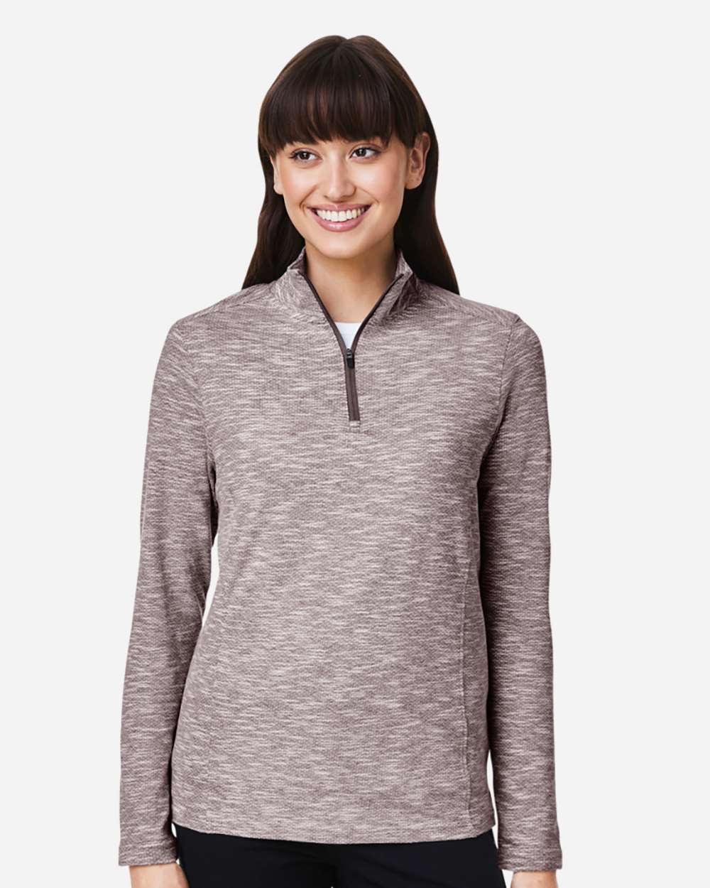 Women's Eclipse Jacquard Quarter-Zip Pullover – NE415W