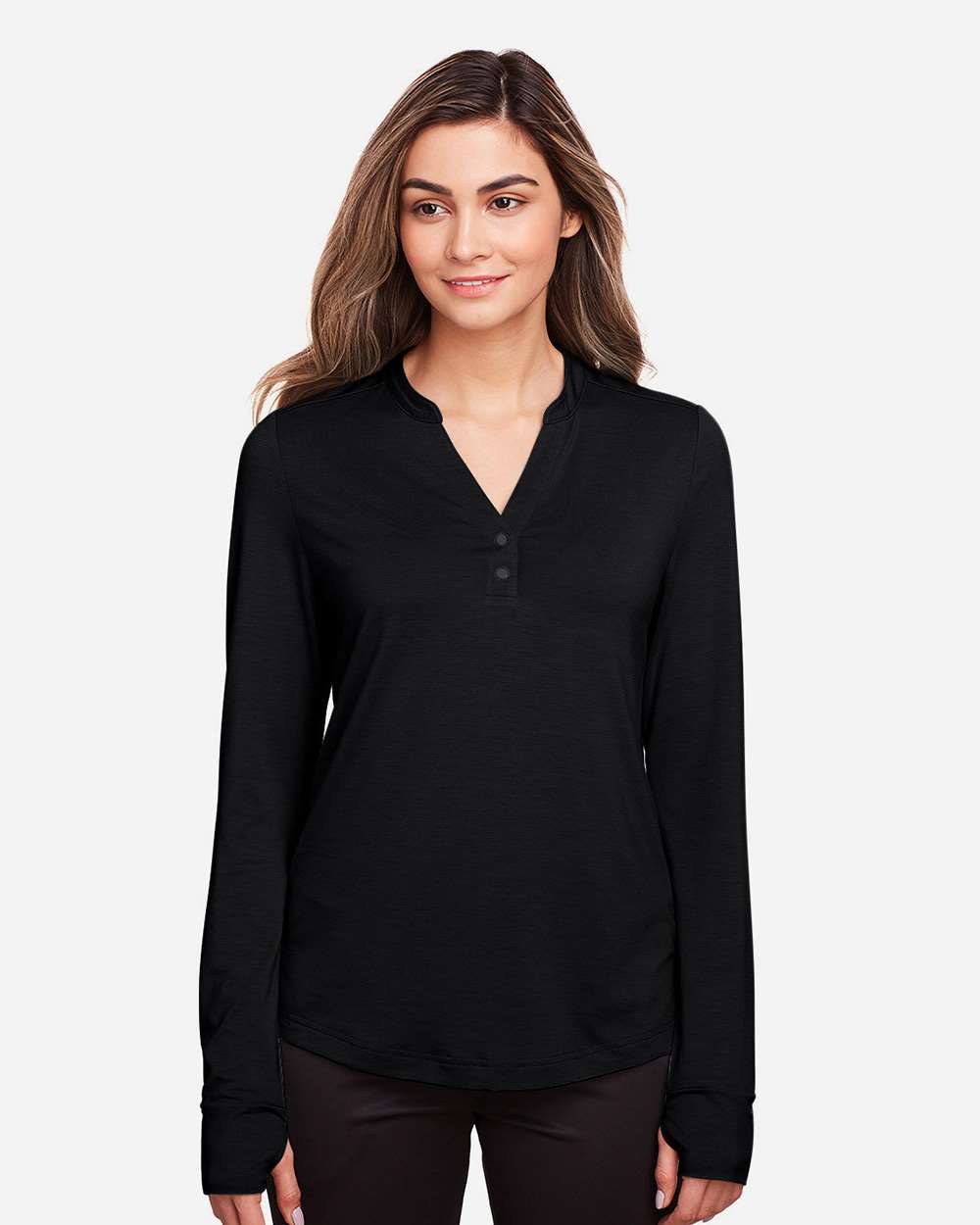 Women's JAQ Stretch Performance V-Neck Snap Pullover – NE400W