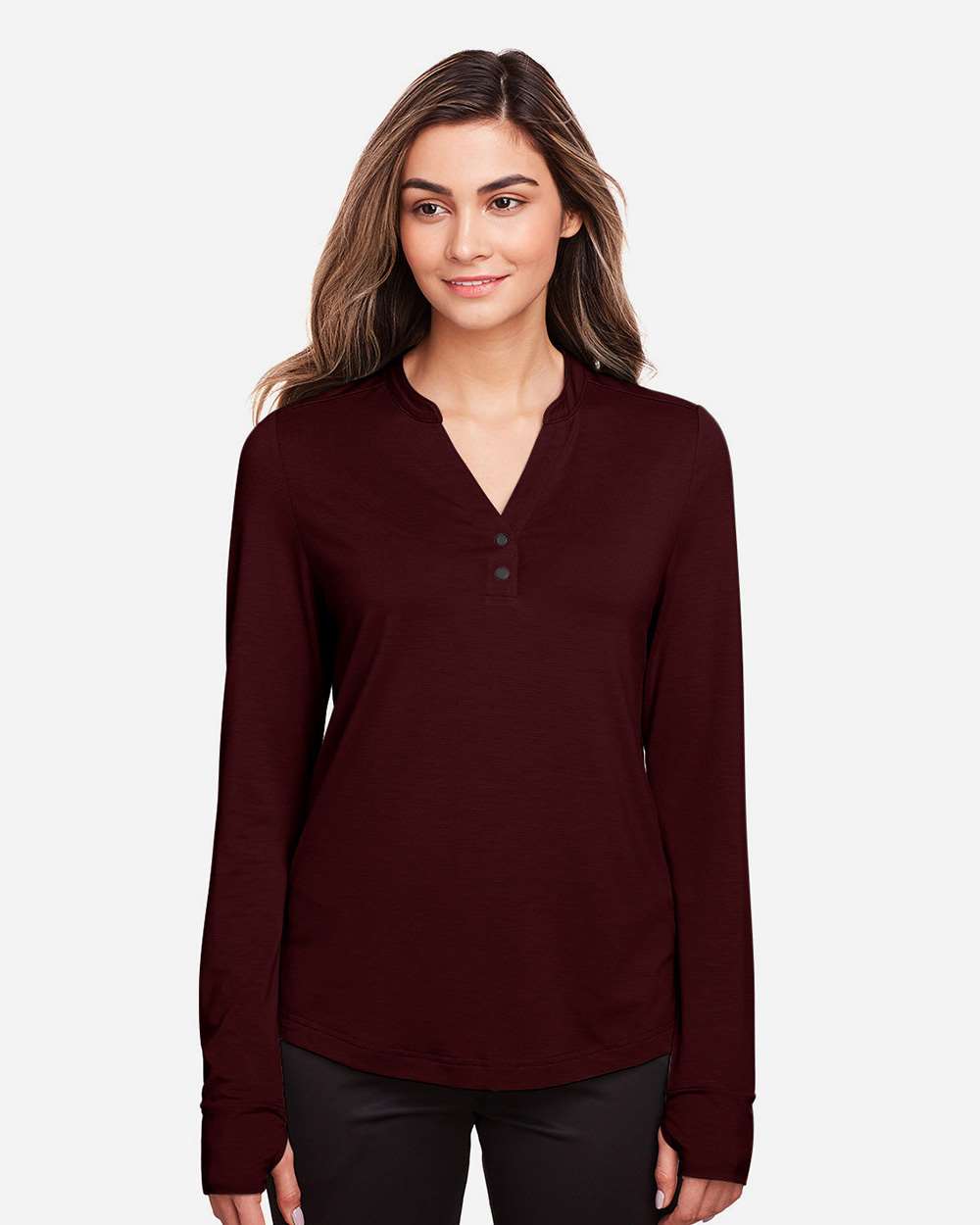 Women's JAQ Stretch Performance V-Neck Snap Pullover – NE400W