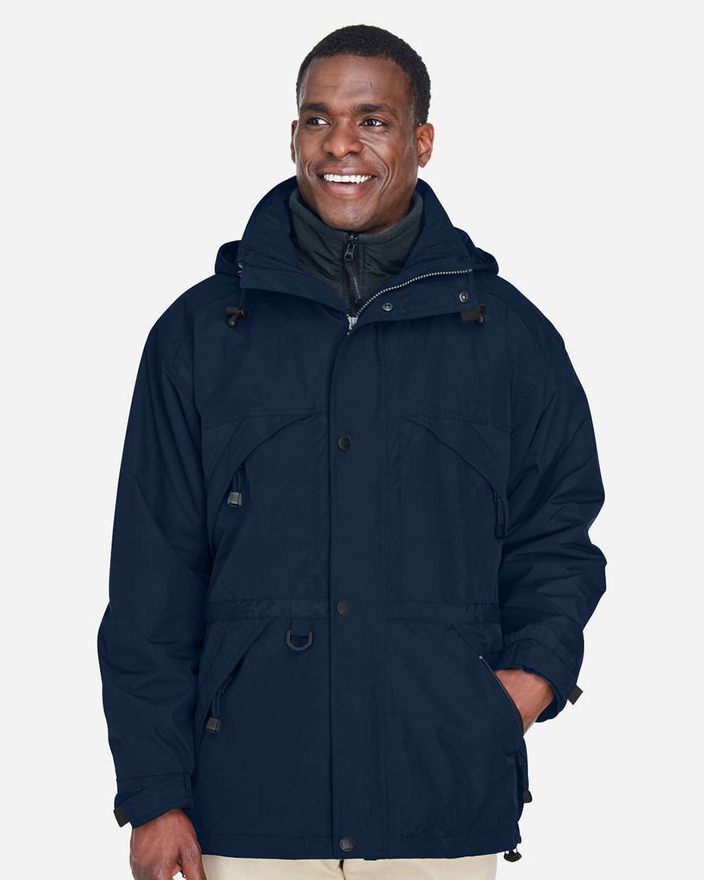 Men's 3-in-1 Parka with Dobby Trim – 88007