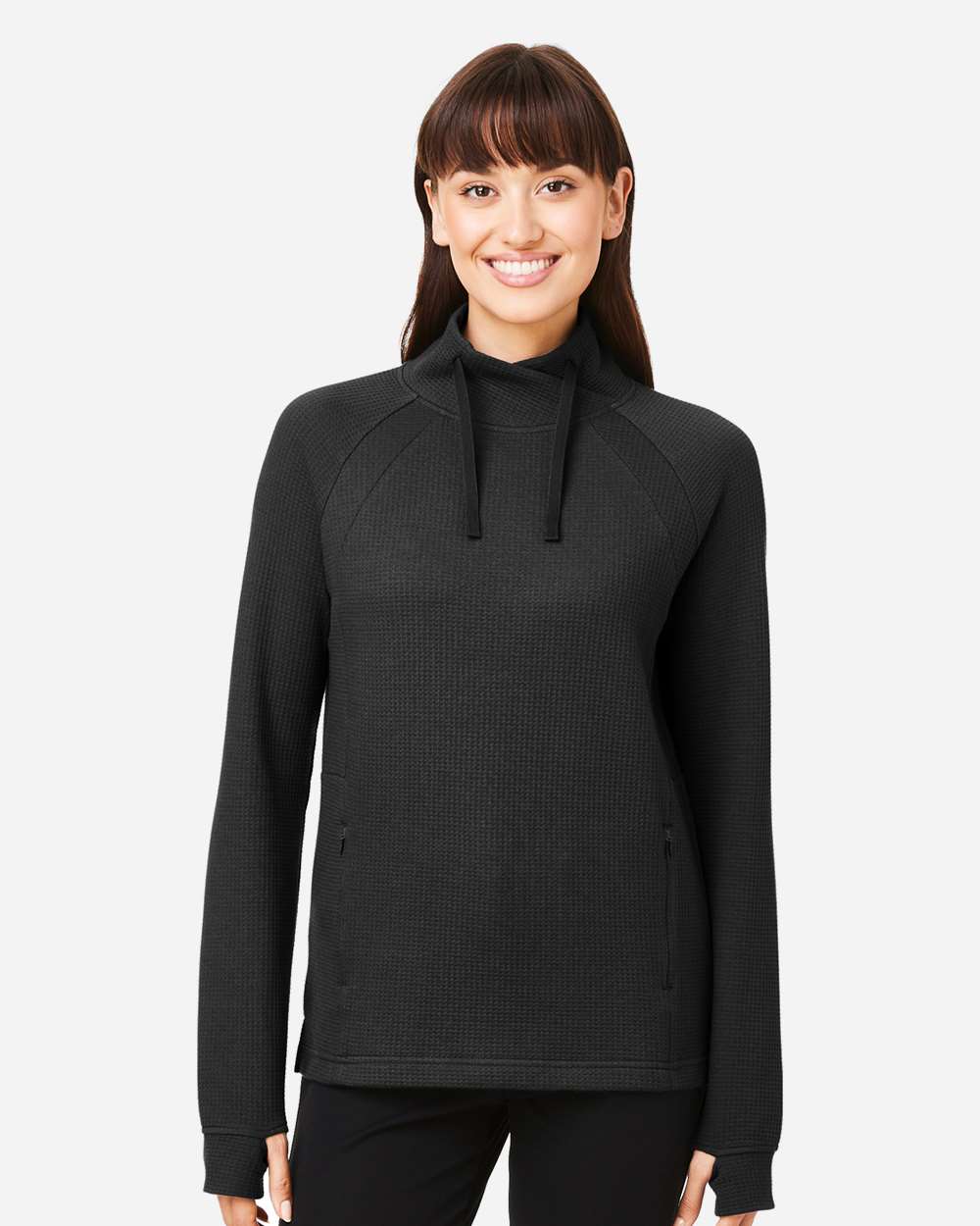Women's Rhythm Waffle Cross-Neck Pullover – NE200W