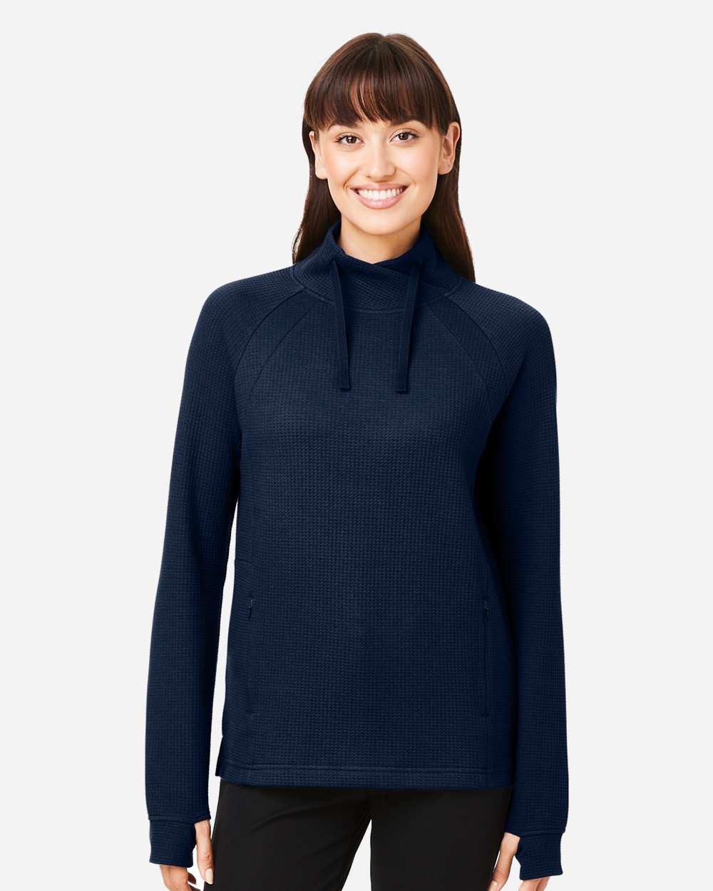 Women's Rhythm Waffle Cross-Neck Pullover – NE200W