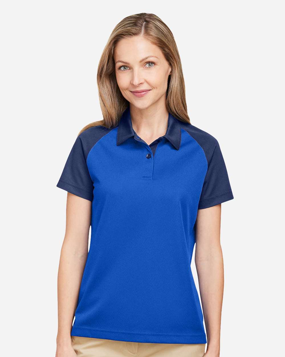 Women's Command Snag-Protection Colorblock Polo – TT21CW – Sport Royal/ Sport Dark Navy