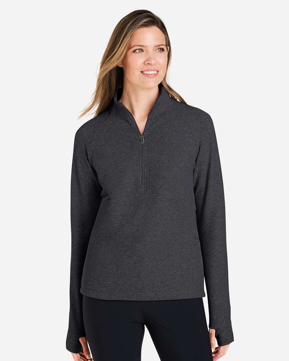 Women's Spirit Textured Quarter-Zip Pullover – NE725W