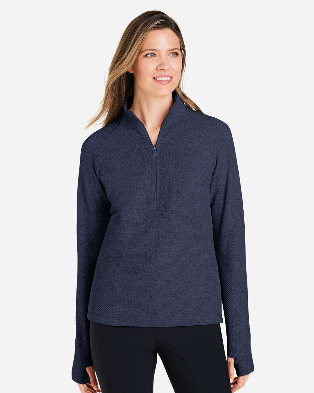 Women's Spirit Textured Quarter-Zip Pullover – NE725W