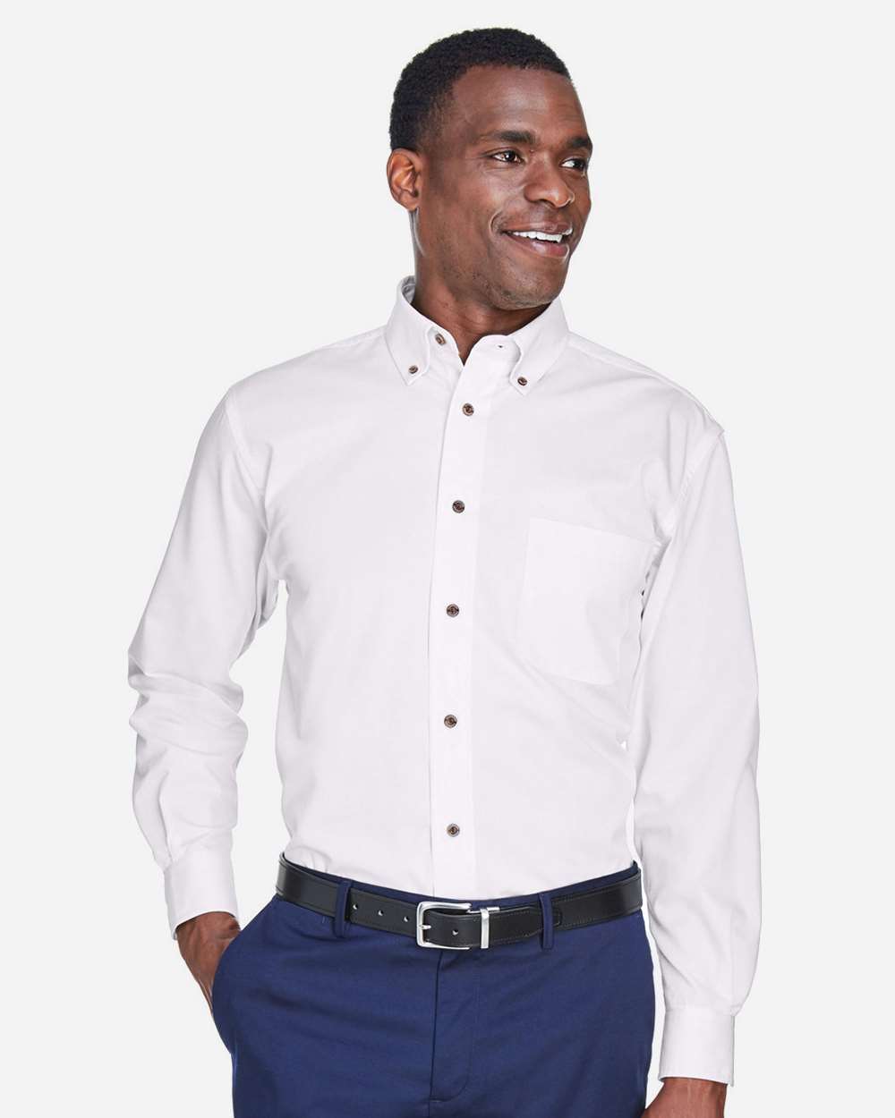 Men's Tall Easy Blend™ Twill Dress Shirt – M500T – White