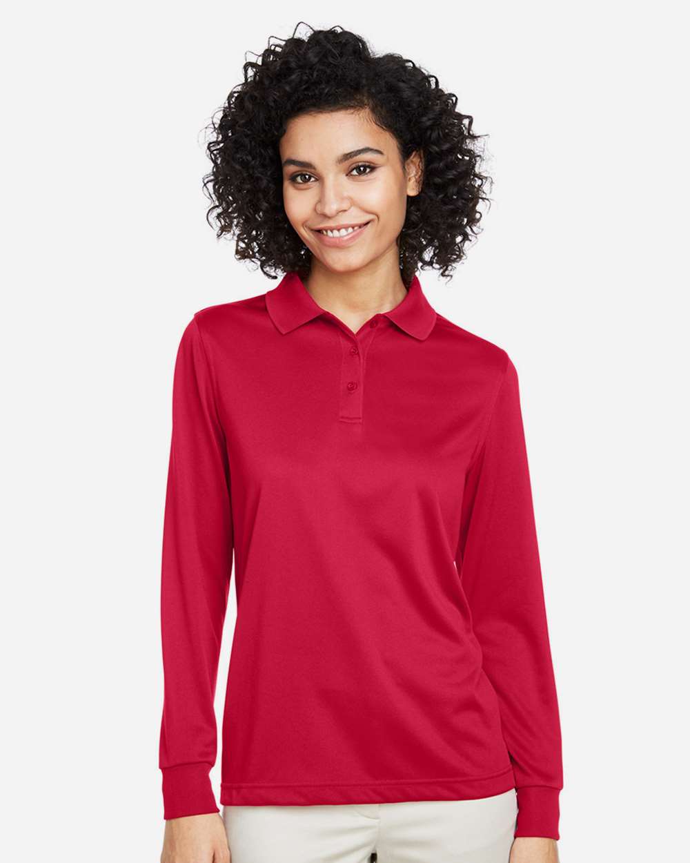 Women's Advantage Snag Protection Plus IL Long Sleeve Polo – M348LW – Red