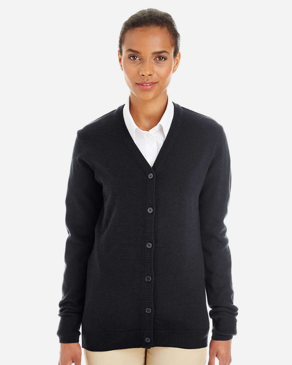 Women's Pilbloc V-Neck Button Cardigan Sweater – M425W