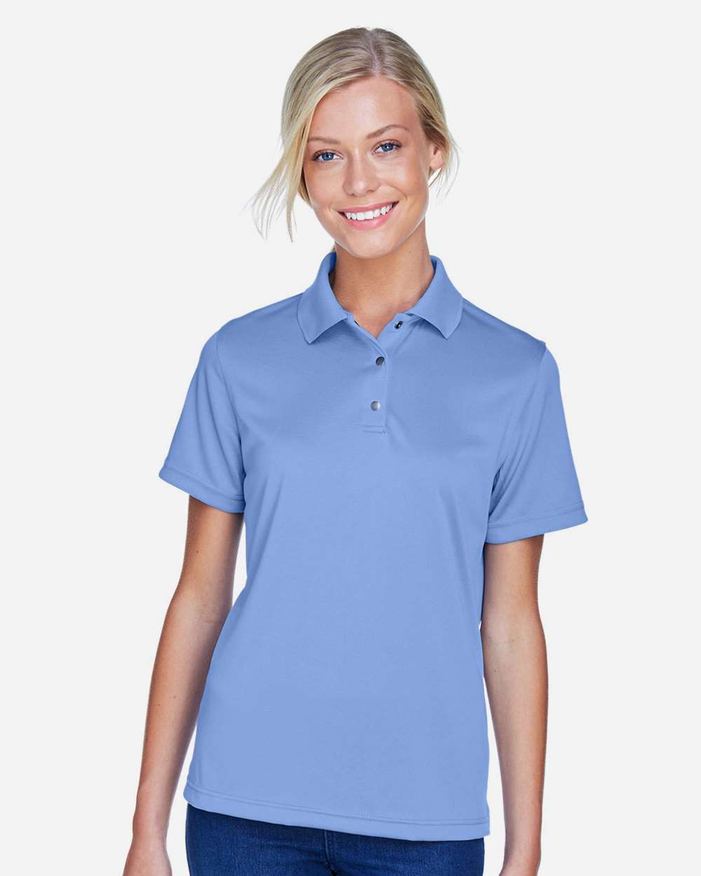 Women's Advantage Snag Protection Plus IL Snap Placket Polo – M345W – Industry Blue
