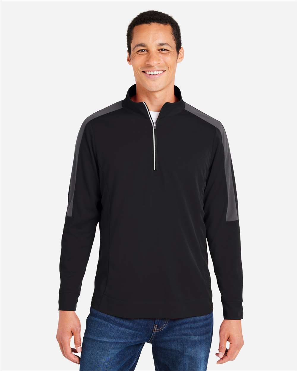 Men's Market Snag Protect Mesh Colorblock Quarter-Zip Pullover – CE404