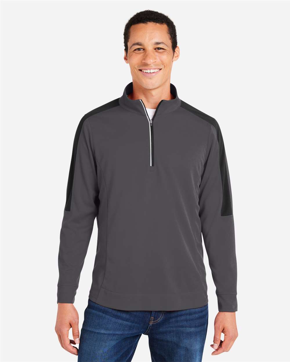 Men's Market Snag Protect Mesh Colorblock Quarter-Zip Pullover – CE404