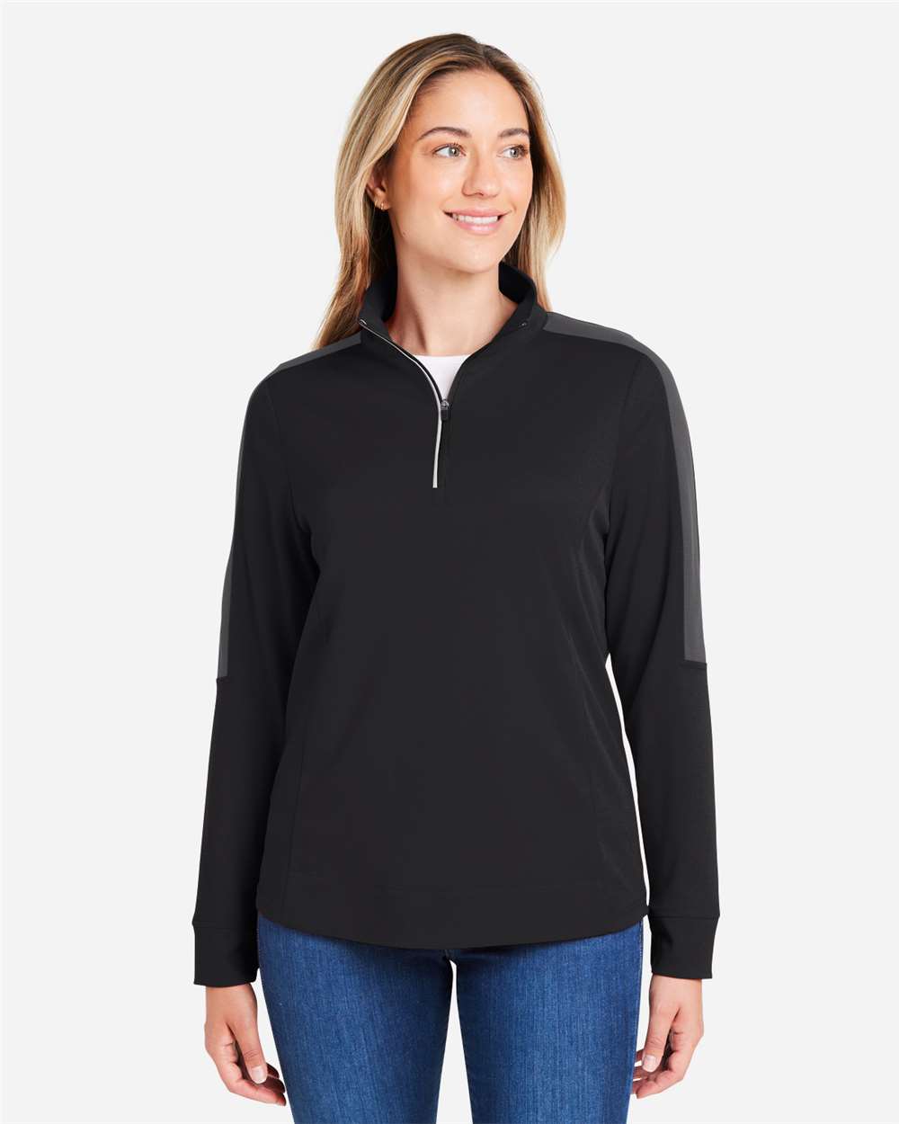 Women's Market Snag Protect Mesh Colorblock Quarter-Zip Pullover – CE404W