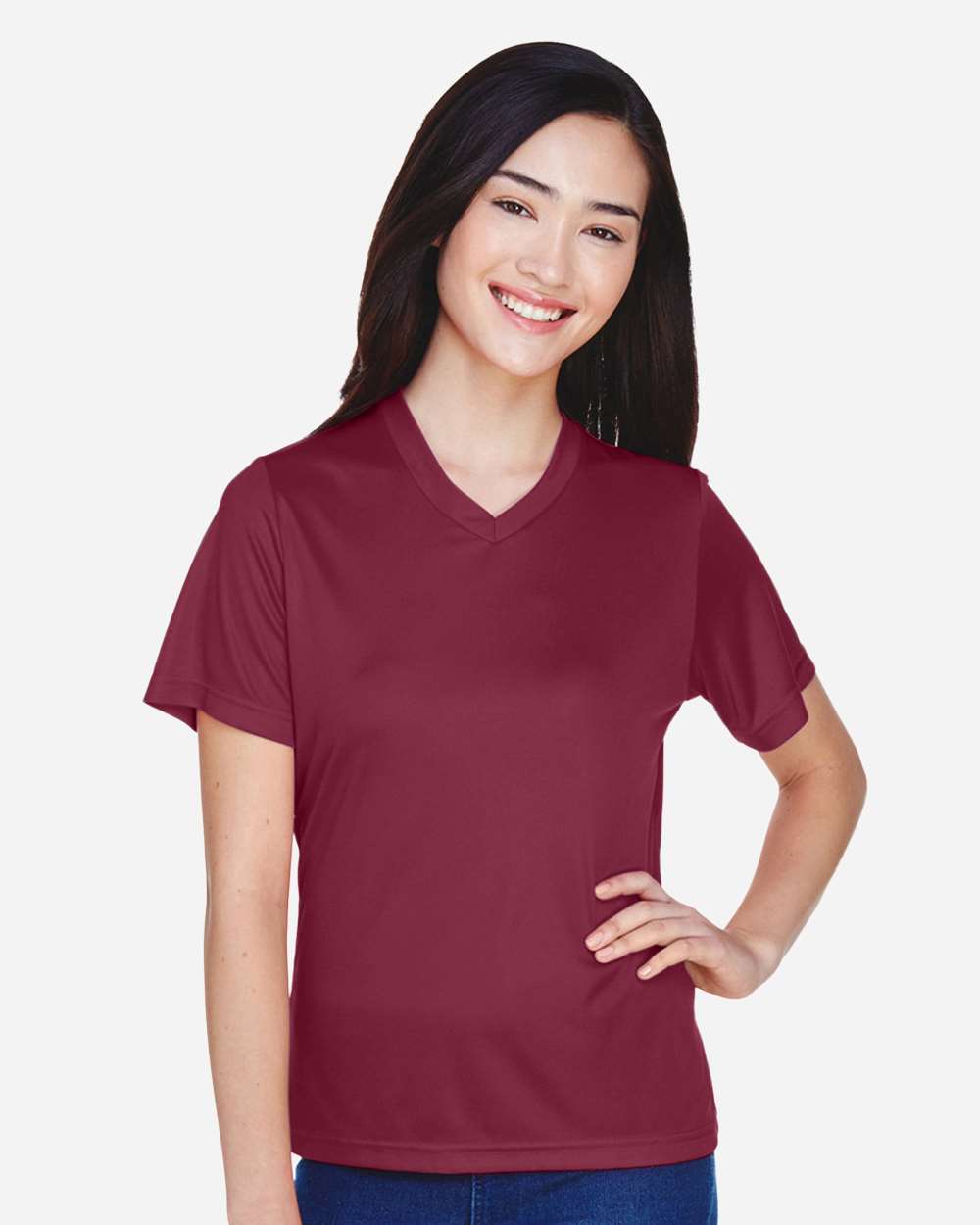 Women's Zone Performance T-Shirt – TT11W – Sport Maroon
