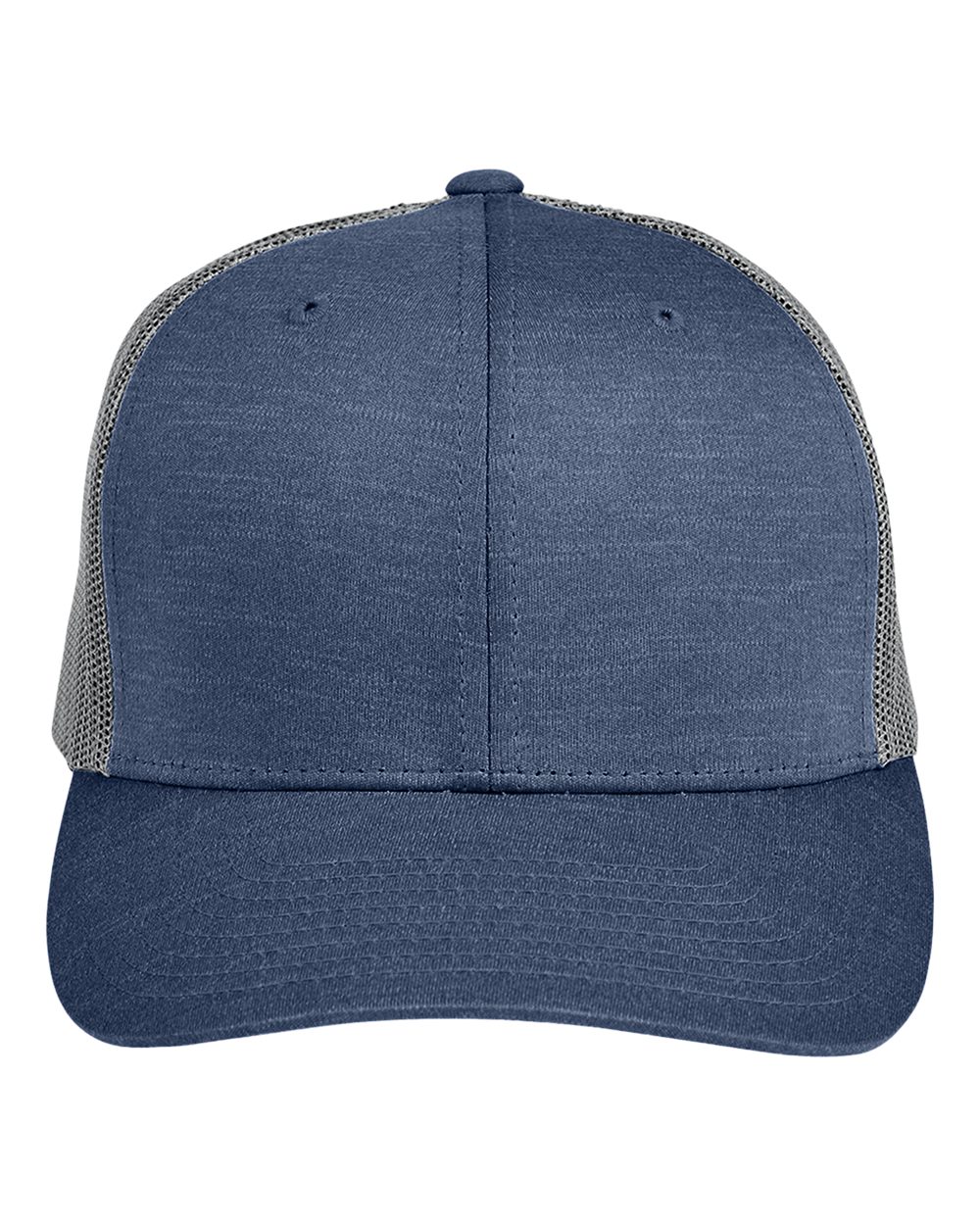 Zone Performance Trucker Cap by Yupoong – TT802 – Sport Dark Navy Heather/ Sport Graphite
