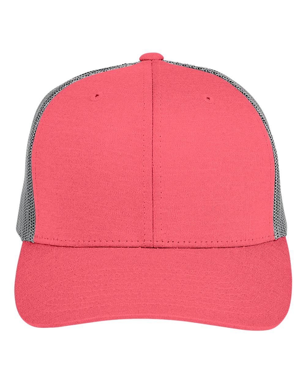 Zone Performance Trucker Cap by Yupoong – TT802 – Sport Red Heather/ Sport Graphite