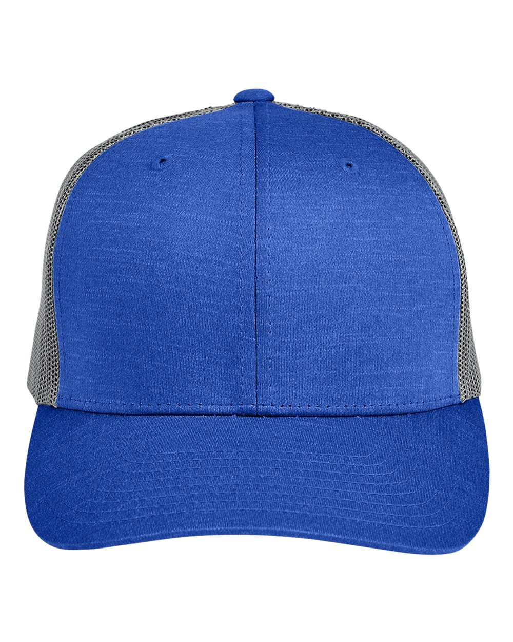 Zone Performance Trucker Cap by Yupoong – TT802 – Sport Royal Heather/ Sport Graphite