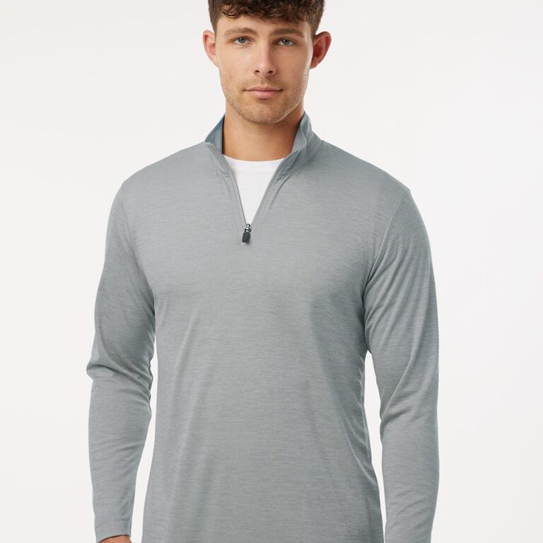Men's Pro-Lock Performance Mélange Quarter-Zip Pullover – 4HM700