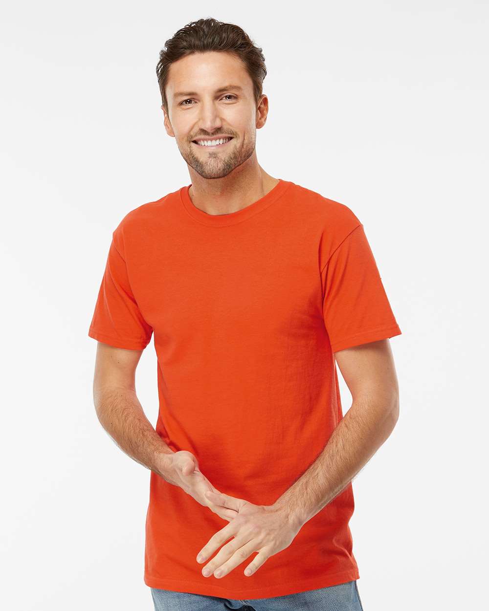 Men's Gold Soft Touch T-Shirt – 4800 – Burnt Orange