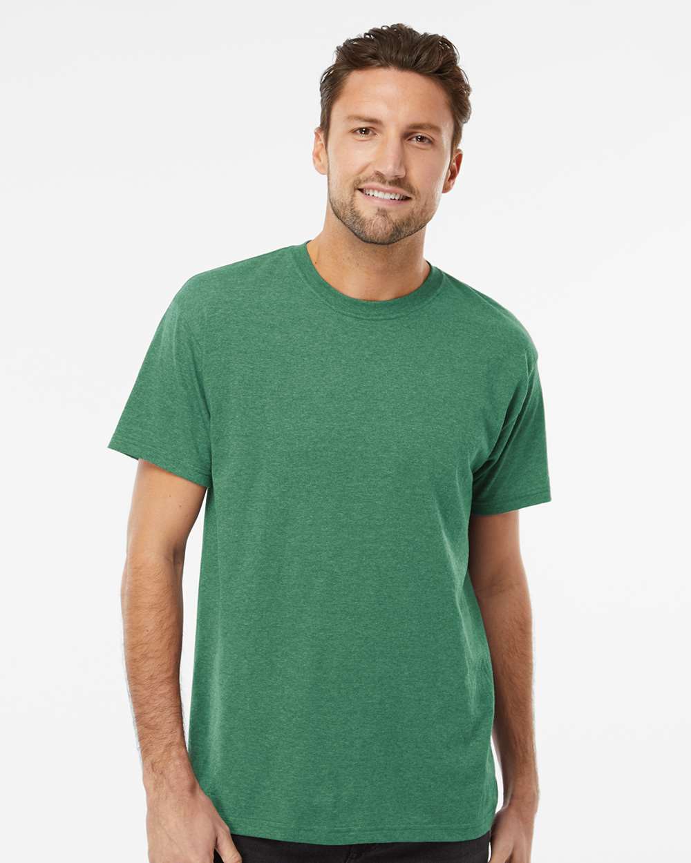 Men's Gold Soft Touch T-Shirt – 4800 – Heather Kelly Green