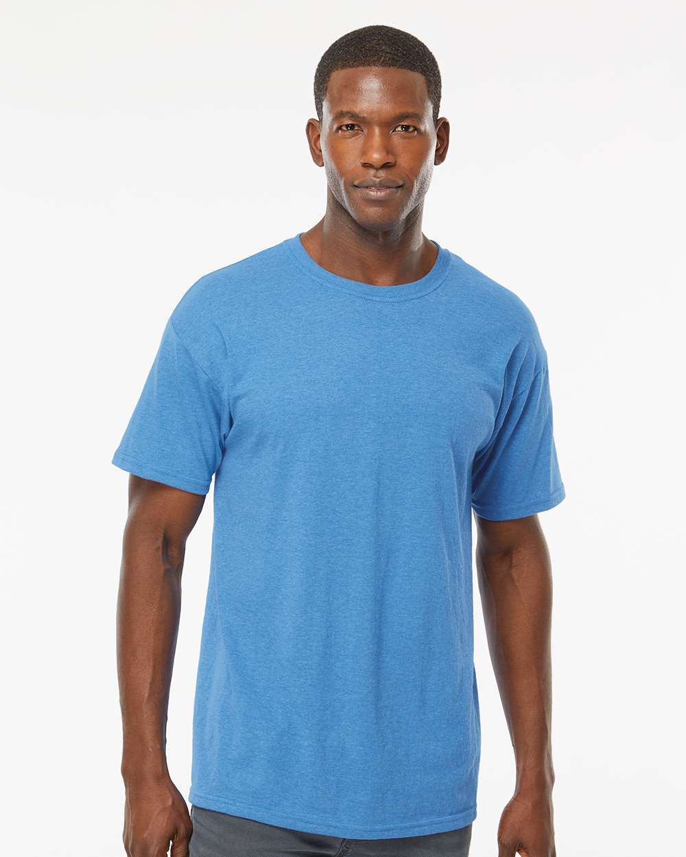 Men's Gold Soft Touch T-Shirt – 4800 – Heather Turquoise