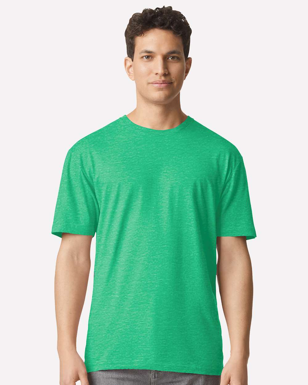 Unisex Light Cotton T-Shirt – 3000 – Heather Irish Green