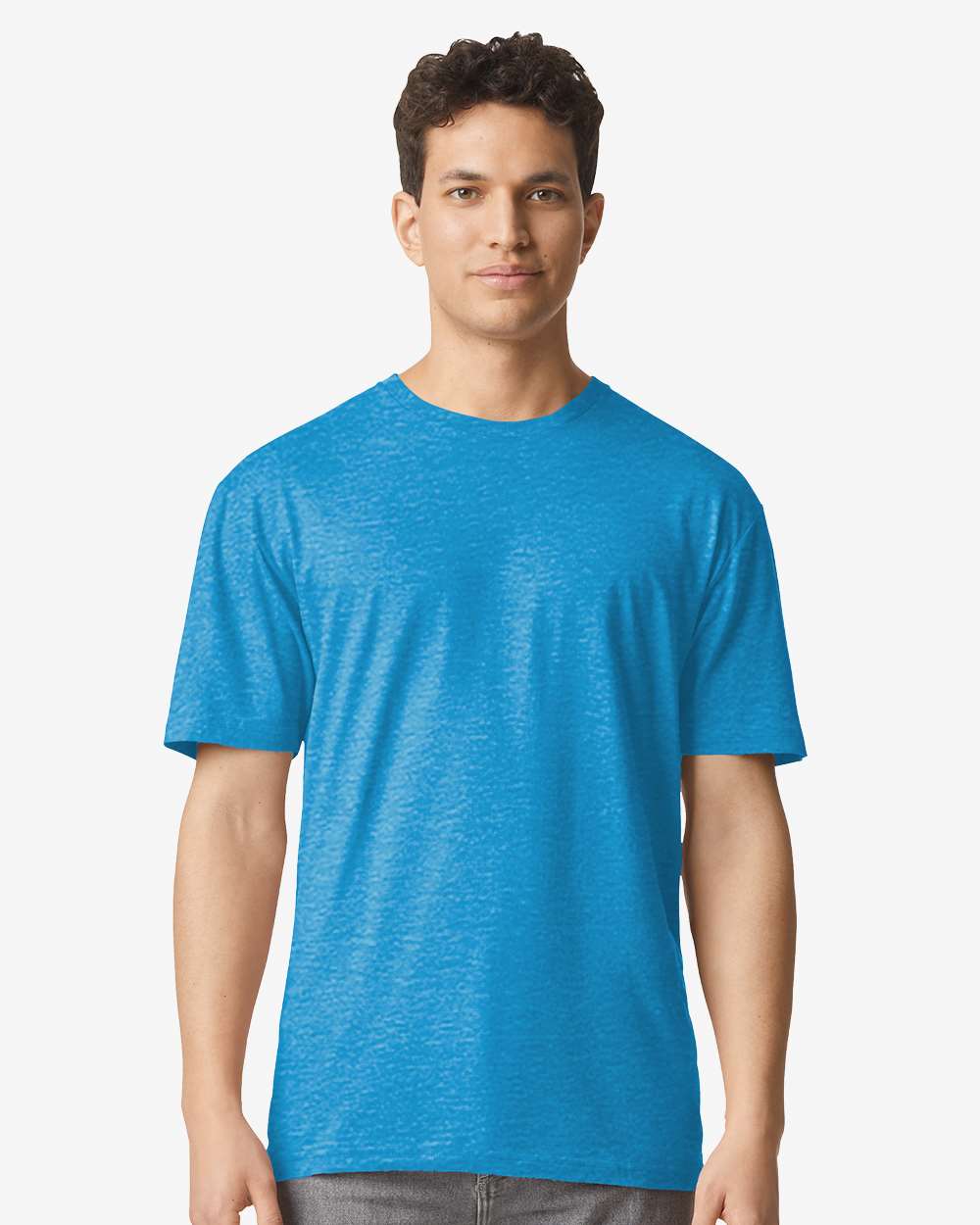 Unisex Light Cotton T-Shirt – 3000 – Heather Sapphire
