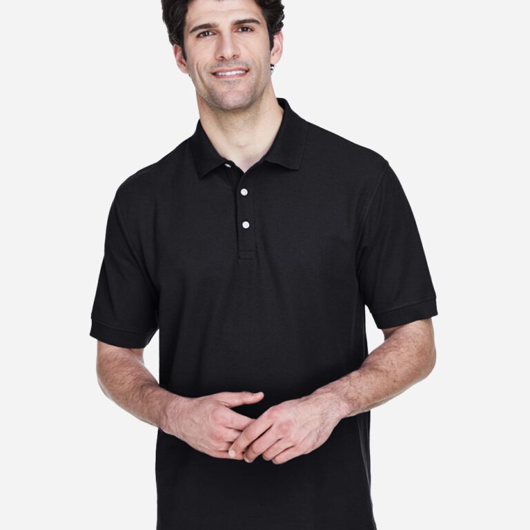 Men's Pima Piqué Polo – D100