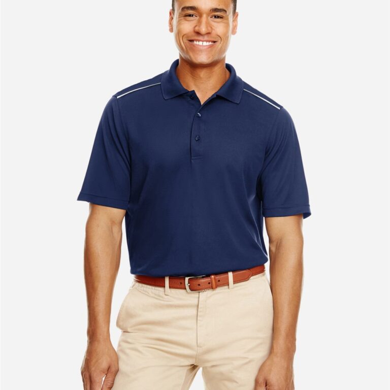 Men's Radiant Performance Piqué Polo with Reflective Piping – 88181R
