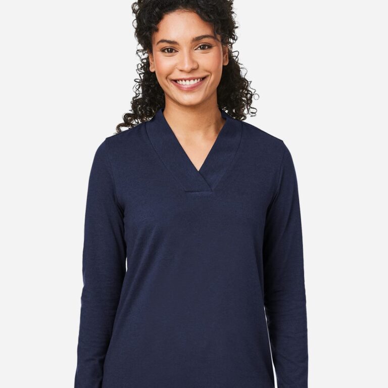 Women's Raleigh Shawl Collar Knit Top – DP121W
