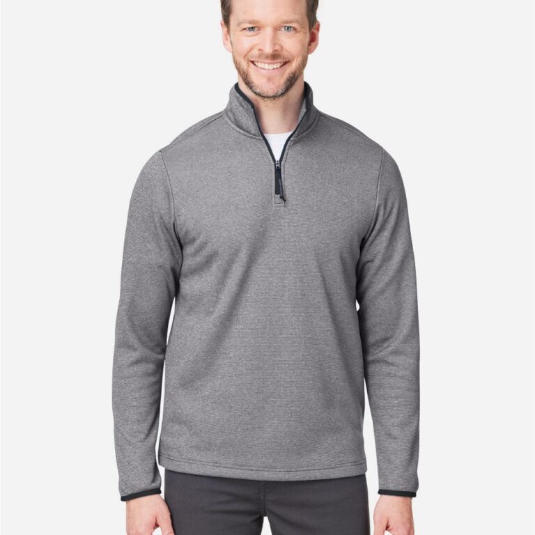 Men's Venture Heathered Stripe Quarter-Zip Pullover – CE73