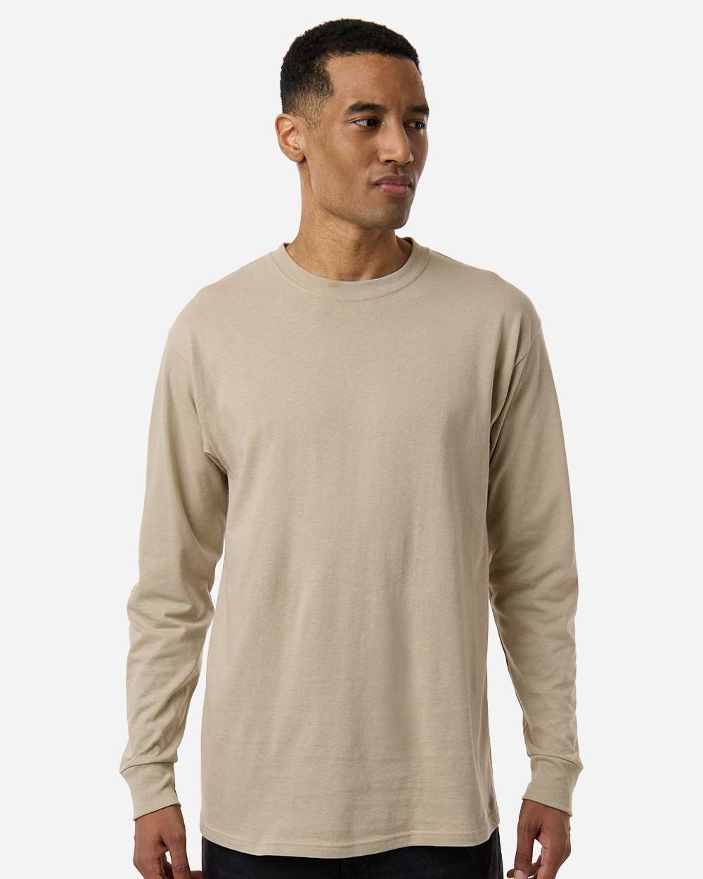 Unisex Gold Soft Touch Long Sleeve T-Shirt – 4820 – Sand