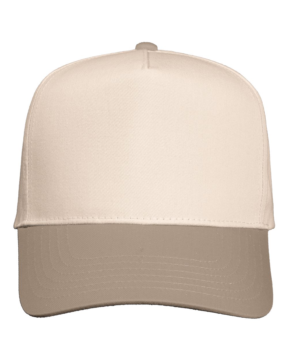 Five-Panel Twill Cap – 8869 – Natural/ Khaki