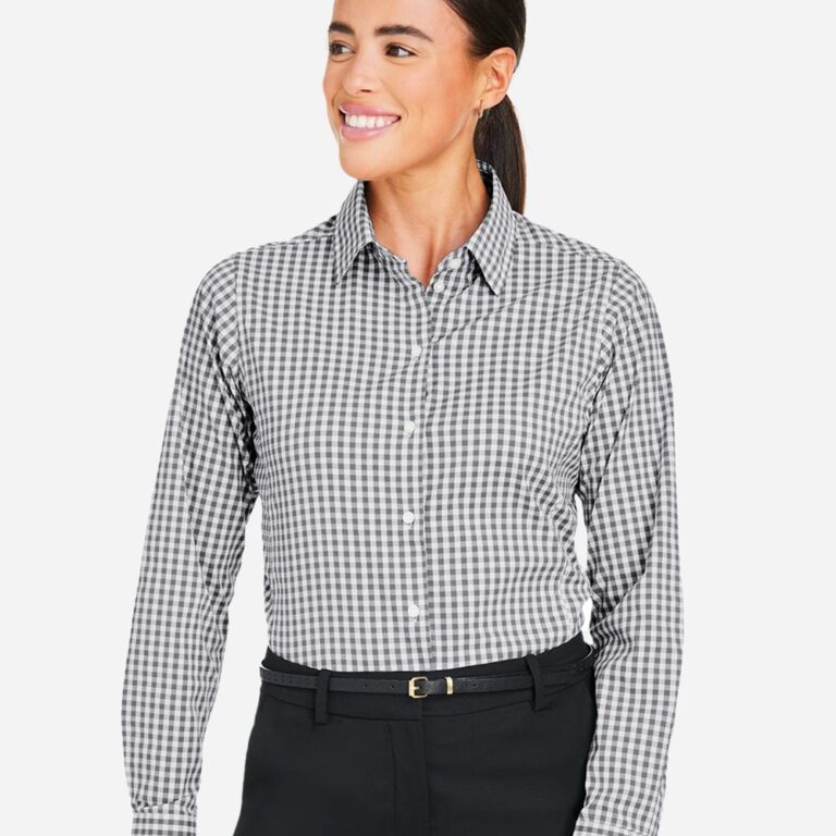 Women's CrownLux Performance® Gingham Dress Shirt – DG536W