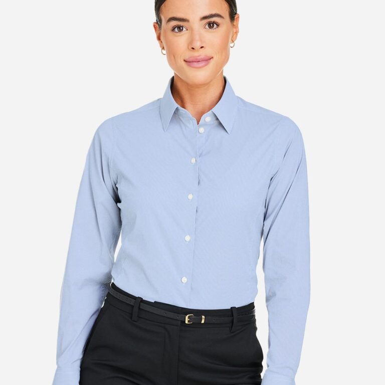 Women's CrownLux Performance® Microstripe Dress Shirt – DG537W