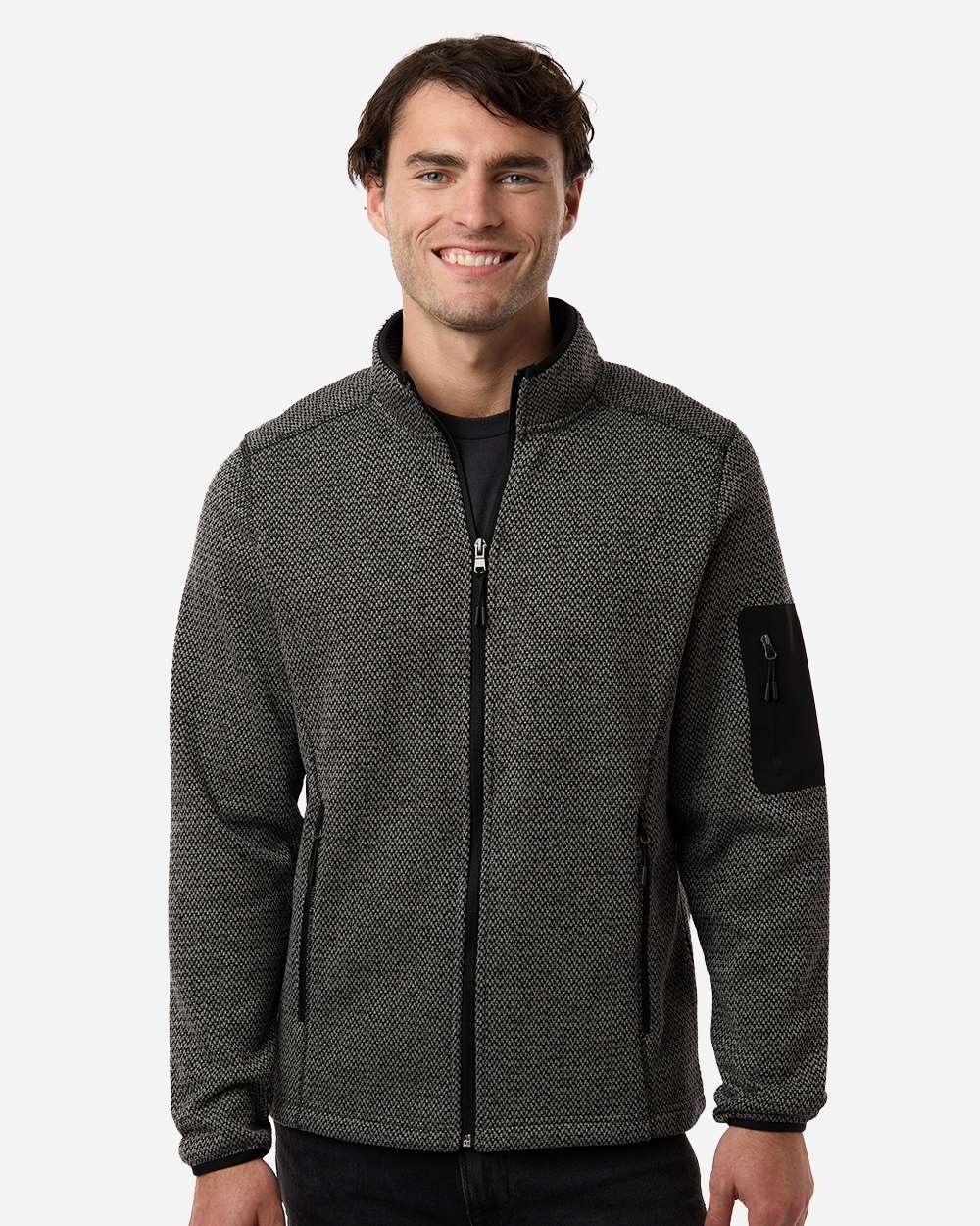 Men's Jasper Jacquard Full-Zip Fleece Jacket – NE730