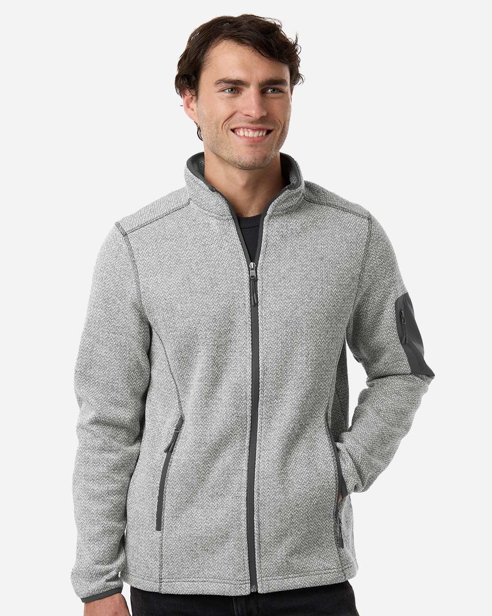 Men's Jasper Jacquard Full-Zip Fleece Jacket – NE730
