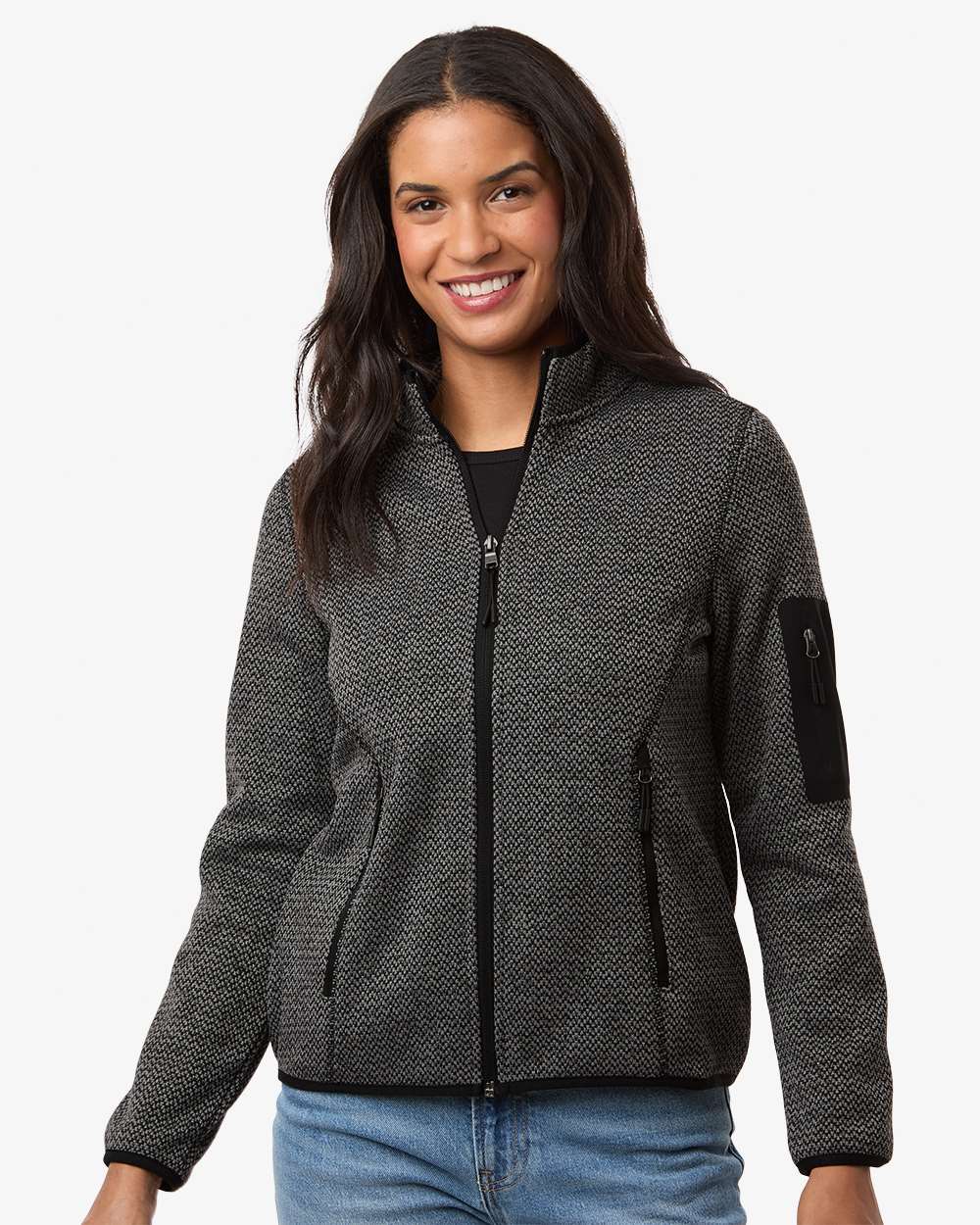 Women's Jasper Jacquard Full-Zip Fleece Jacket – NE730W