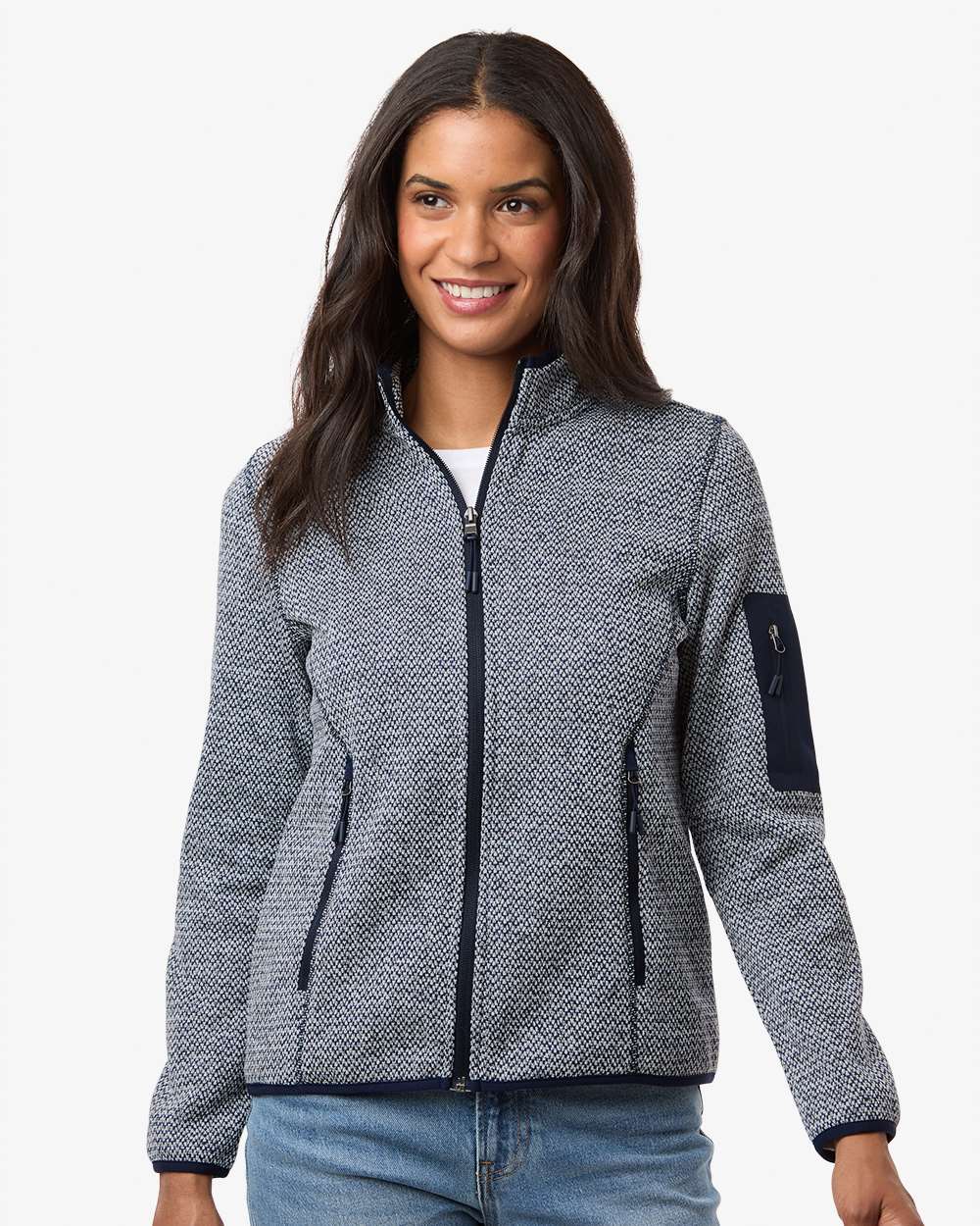 Women's Jasper Jacquard Full-Zip Fleece Jacket – NE730W