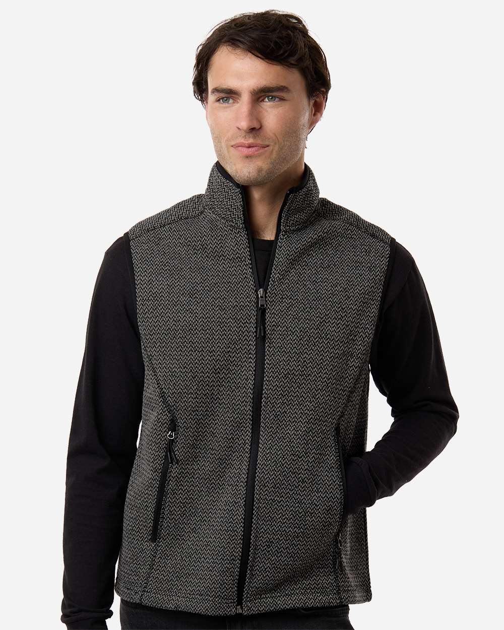 Men's Jasper Jacquard Fleece Vest – NE731