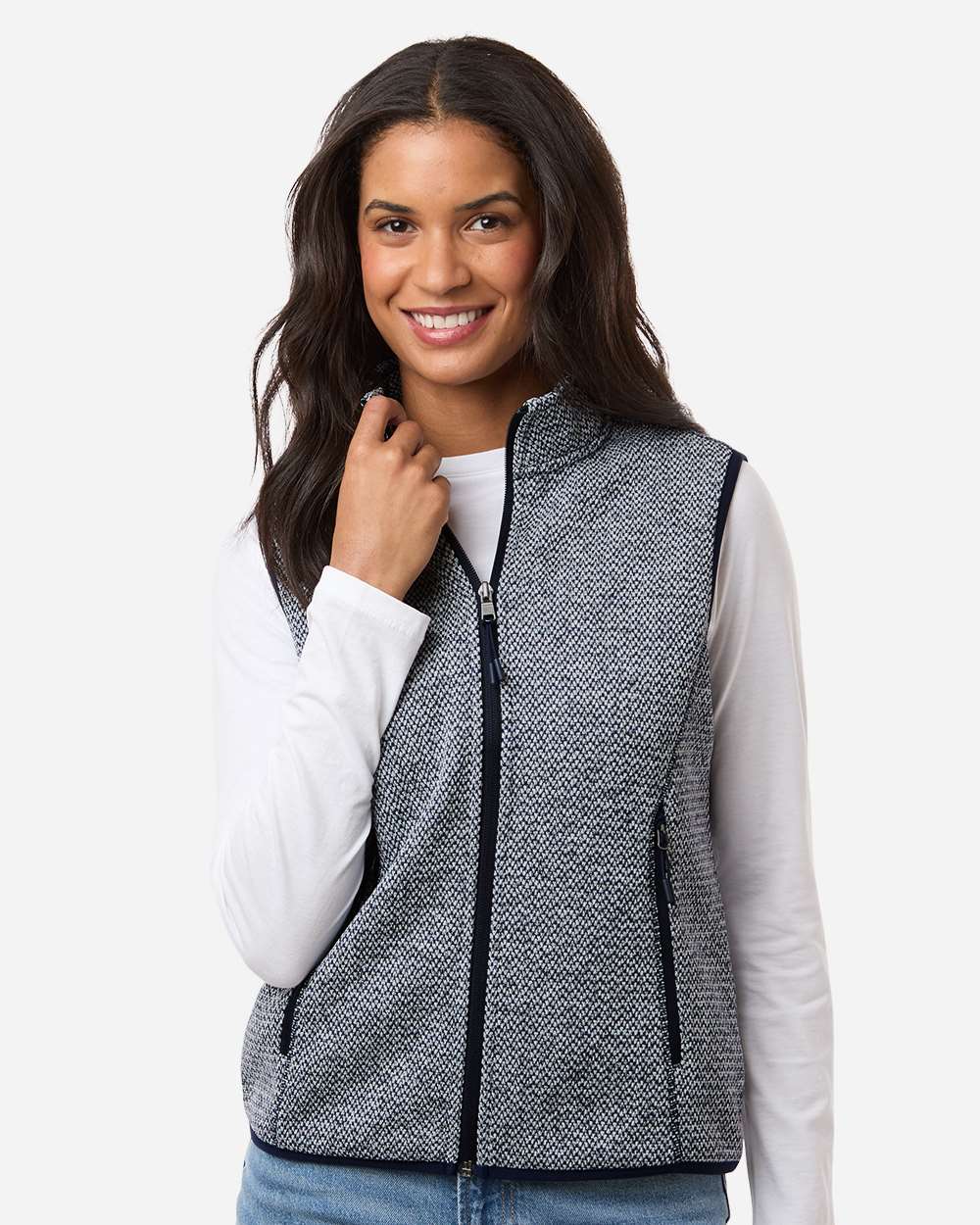 Women's Jasper Jacquard Fleece Vest – NE731W