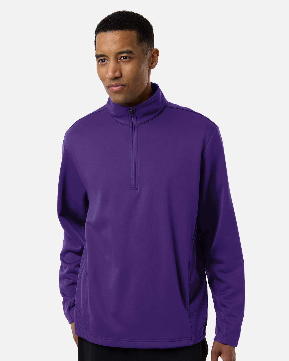 Unisex Squad Cadet Quarter-Zip Tech Fleece Pullover – TT401 – Sport Purple