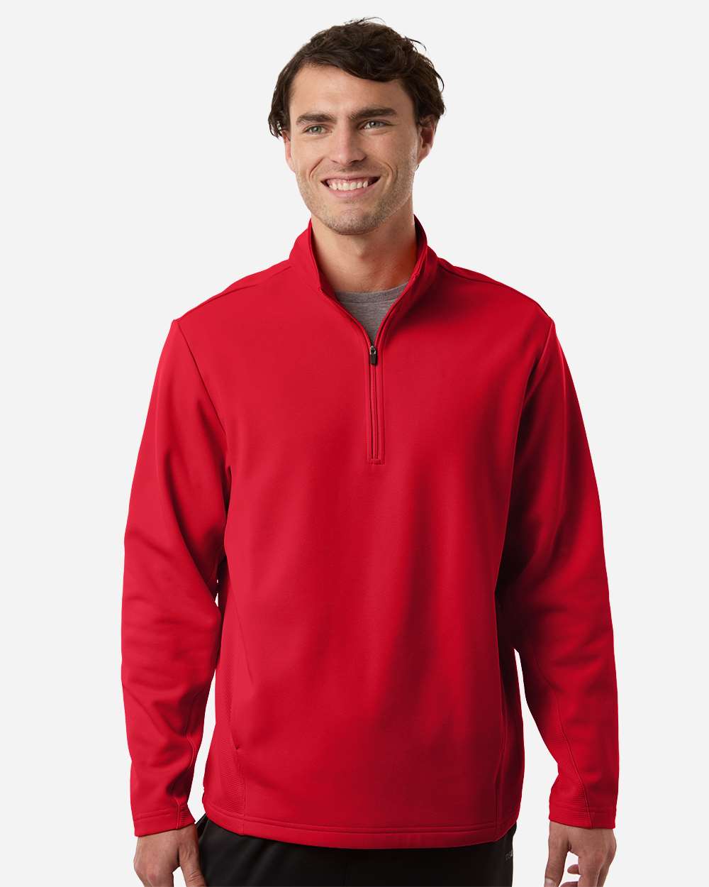 Unisex Squad Cadet Quarter-Zip Tech Fleece Pullover – TT401 – Sport Red