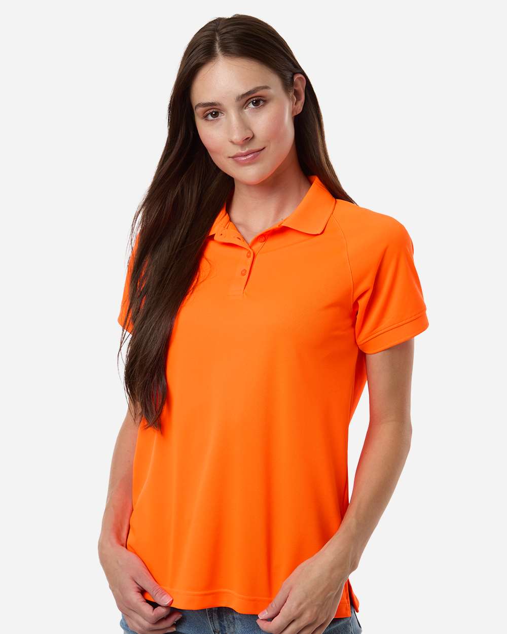 Women's Charge Snag and Soil Protect Polo – M208W – Safety Orange